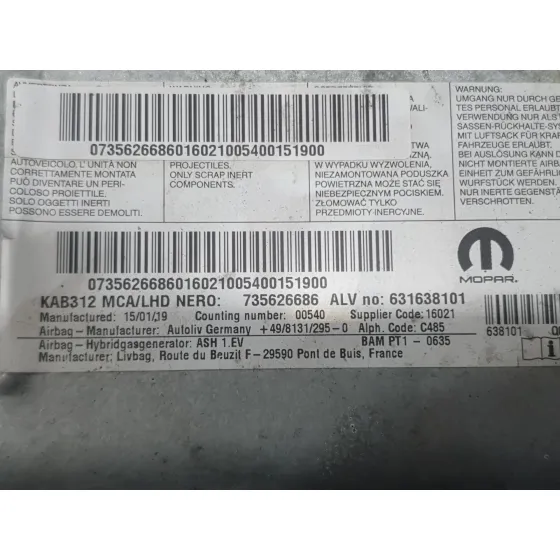 Kit Airbag para Fiat 500 (312_)