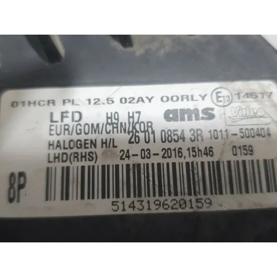 Faro Derecho para Renault Talisman (Lp_)