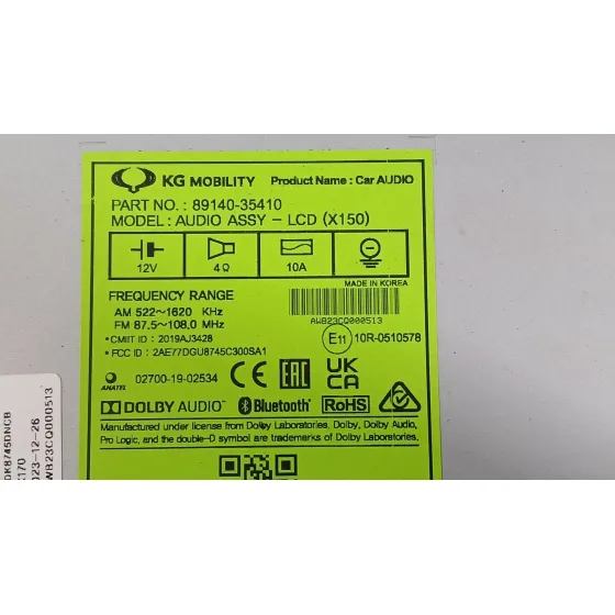 Sistema Navegacion Gps para Ssangyong Tivoli