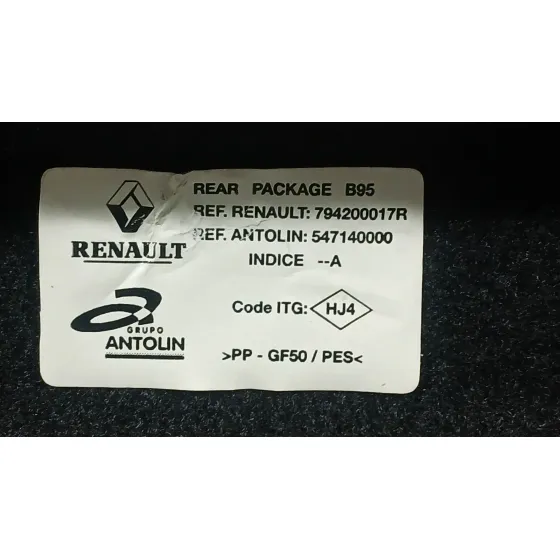Bandeja Trasera para Renault Megane Iii Hatchback (Bz0/1_, B3_)