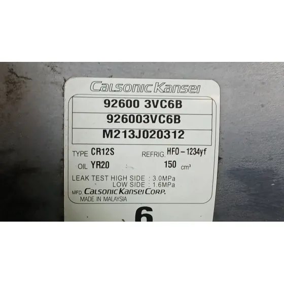 Compresor Aire Acondicionado para Nissan Note (E12)