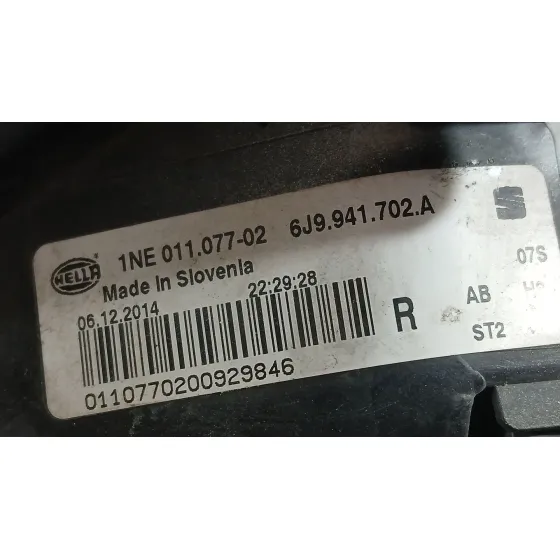 Faro Antiniebla Derecho para Seat Leon (5F1)