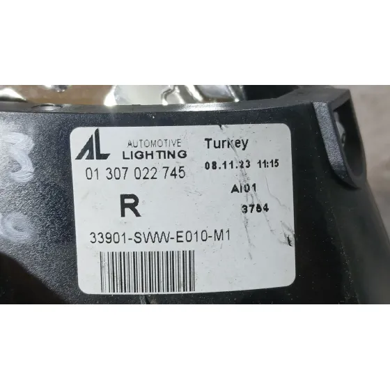 Faro Antiniebla Derecho para Honda Cr-V Iii (Re_)