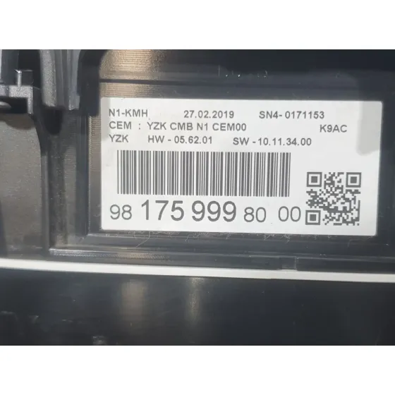 Cuadro Instrumentos para Citroën Berlingo Furgoneta/Monovolumen (K9)