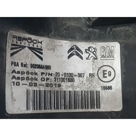 Piloto Trasero Derecho para Citroën Berlingo Furgoneta/Monovolumen (K9)