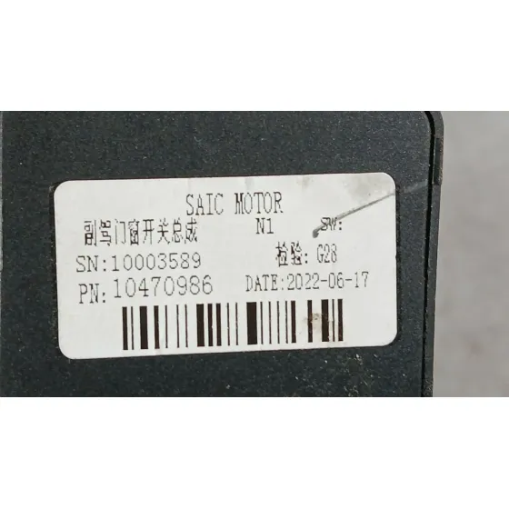 Mando Elevalunas Delantero Derecho para Mg Zs Suv (Azs1)