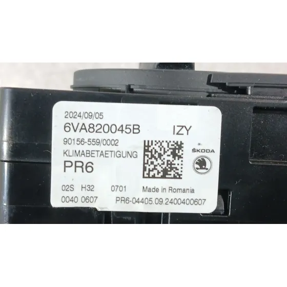Mando Calefaccion / Aire Acondicionado para Skoda Fabia Iv (Pj3)