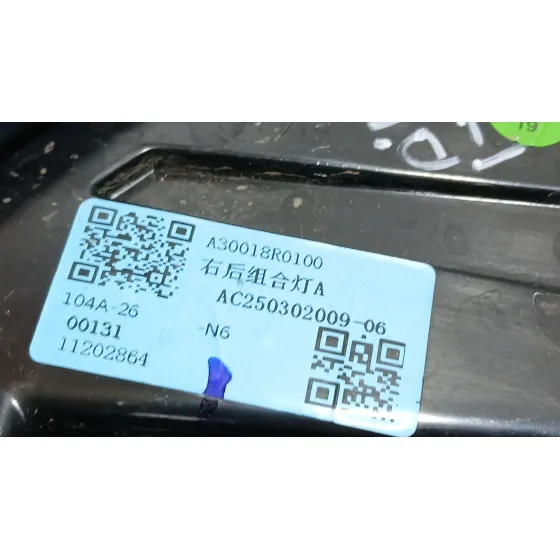 Piloto Trasero Derecho Exterior para Mg Mg 3 (5Lfp)