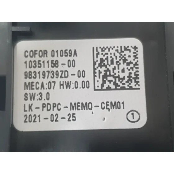Mando Elevalunas Delantero Izquierdo para Peugeot 3008 Ii Suv (Mc_, Mr_, Mj_, M4_)