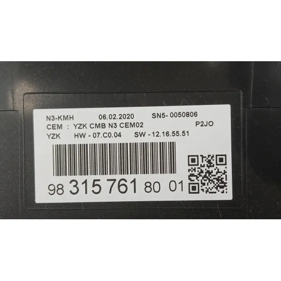 Cuadro Instrumentos para Opel Corsa F (P2Jo)