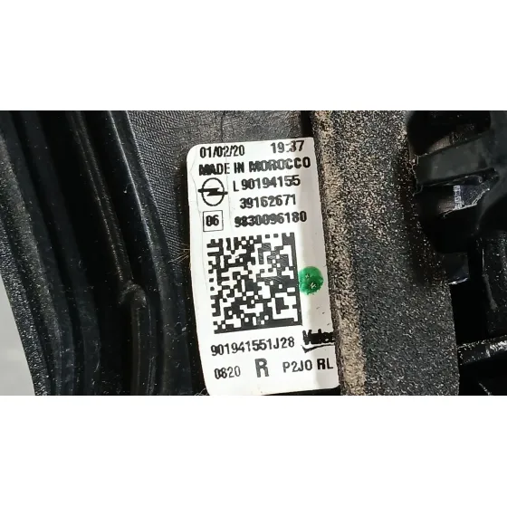 Piloto Trasero Derecho Interior para Opel Corsa F (P2Jo)