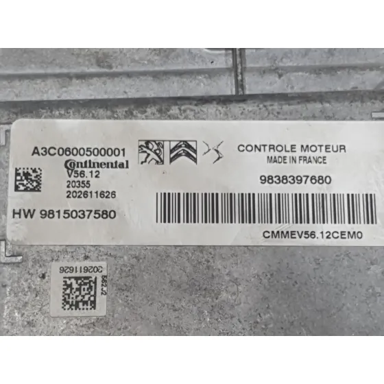 Centralita Motor Uce para Citroën C3 Iii (Sx)