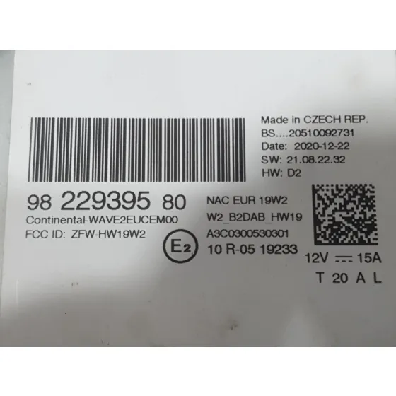 Sistema Audio / Radio para Citroën C3 Iii (Sx)