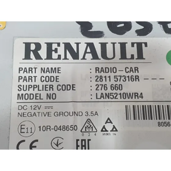 Sistema Navegacion Gps para Renault Clio Iv (Bh_)