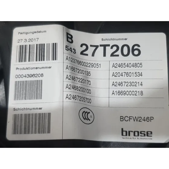 Elevalunas Delantero Izquierdo para Mercedes-Benz Clase B Sports Tourer (W246, W242)