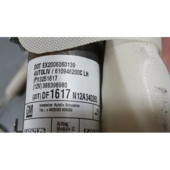 Airbag Cortina Delantero Izquierdo para Opel Astra J Sports Tourer (P10)