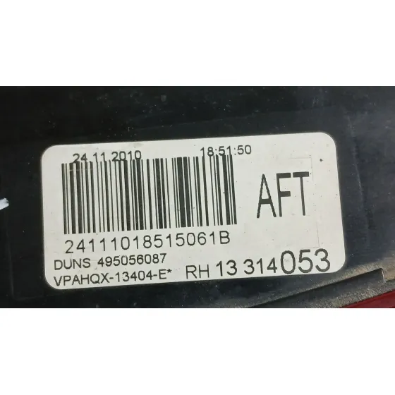 Piloto Trasero Derecho Interior para Opel Astra J Sports Tourer (P10)