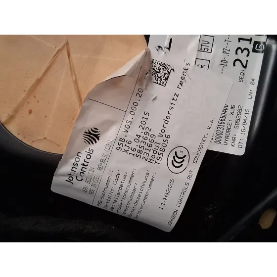 Asiento Delantero Derecho para Porsche Macan (95B)