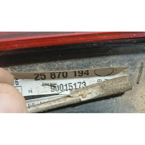Piloto Trasero Derecho Interior para Opel Astra J Sedan