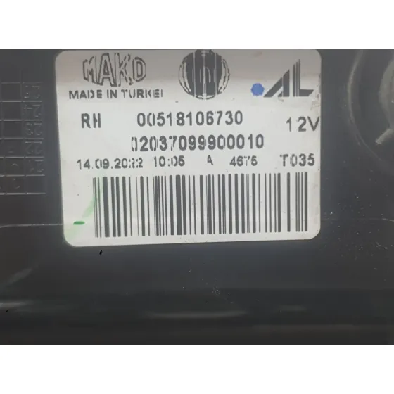 Piloto Trasero Derecho para Fiat Doblo Cargo (263_)