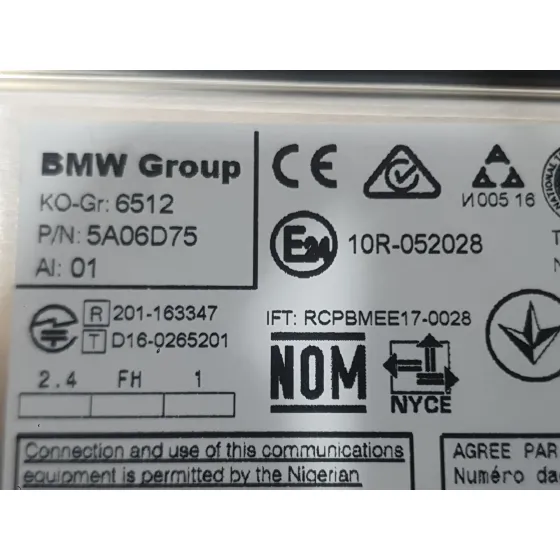 Sistema Audio / Radio para Bmw I3 (I01)