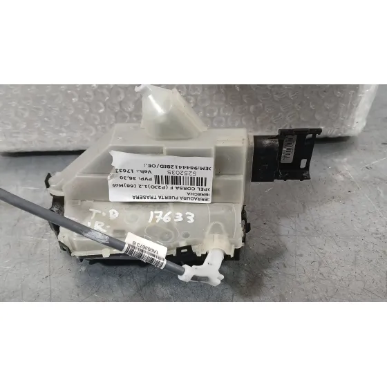 Cerradura Puerta Trasera Derecha para Opel Corsa F (P2Jo)