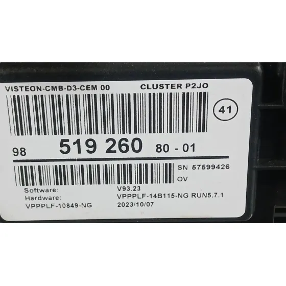 Cuadro Instrumentos para Opel Corsa F (P2Jo)