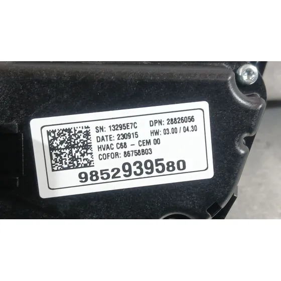 Mando Climatizador para Opel Corsa F (P2Jo)