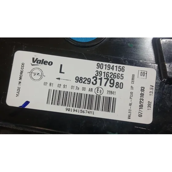 Piloto Trasero Izquierdo Interior para Opel Corsa F (P2Jo)