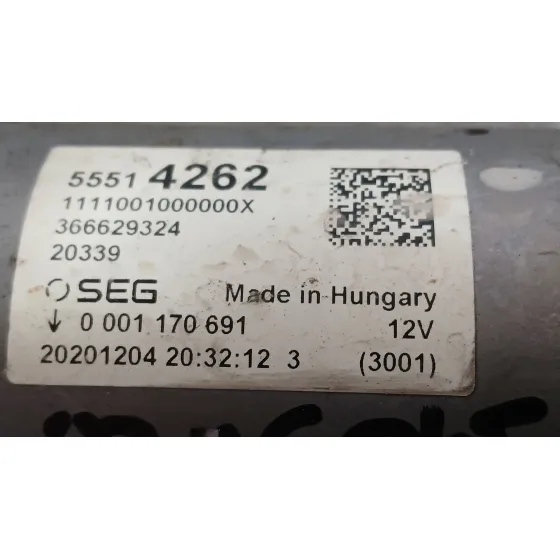 Motor Arranque para Opel Astra K (B16)