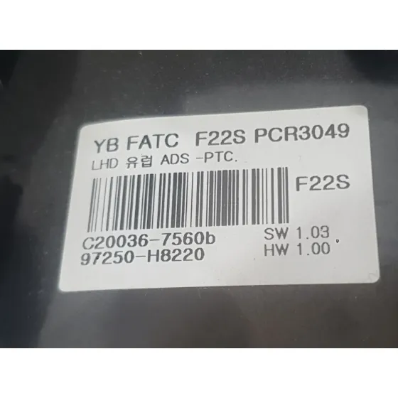 Mando Climatizador para Kia Stonic (Yb)