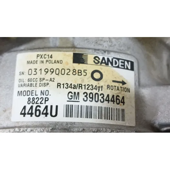 Compresor Aire Acondicionado para Opel Astra K (B16)