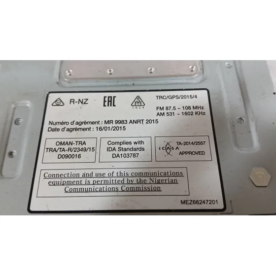 Sistema Audio / Radio para Renault Megane Iv Hatchback (B9A/M/N_)