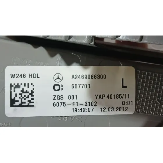 Piloto Trasero Izquierdo Interior para Mercedes-Benz Clase B Sports Tourer (W246, W242)
