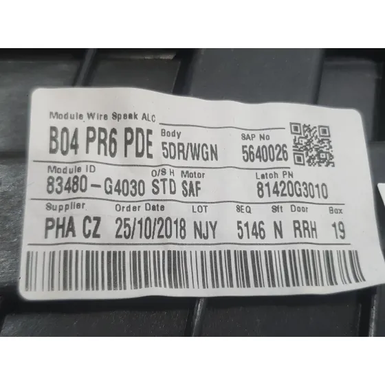 Elevalunas Trasero Derecho para Hyundai I30 (Pde, Pd, Pden)