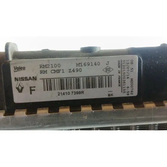 Radiador Agua para Nissan Qashqai Ii (J11, J11_)