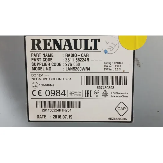 Sistema Navegacion Gps para Dacia Duster (Hs_)