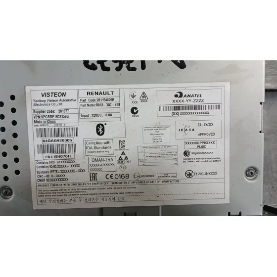 Sistema Audio / Radio para Renault Clio Iv (Bh_)