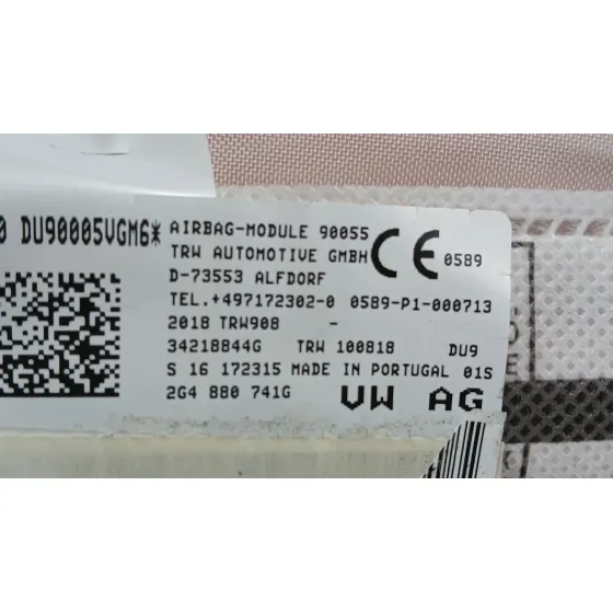 Airbag Cortina Delantero Izquierdo para Volkswagen Polo Vi (Aw1, Bz1, Ae1)