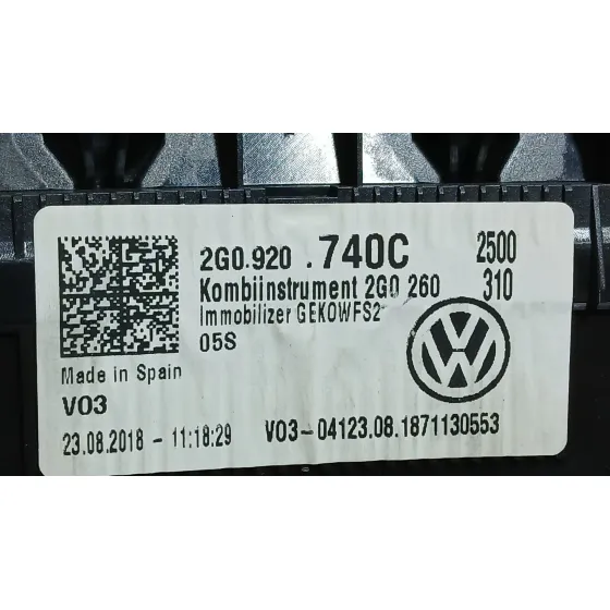 Cuadro Instrumentos para Volkswagen Polo Vi (Aw1, Bz1, Ae1)