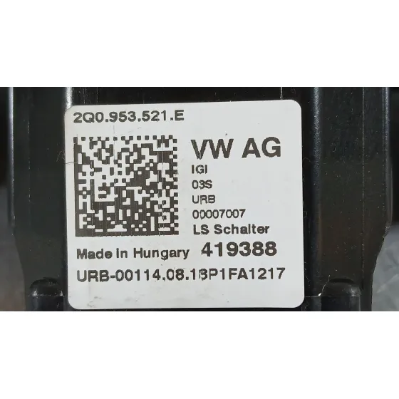 Mando Luces Y Limpia para Volkswagen Polo Vi (Aw1, Bz1, Ae1)