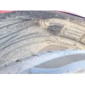 Plastico Pase Rueda Tras. Izq. para Opel Corsa F (P2Jo)