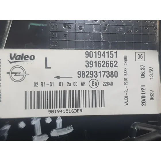 Piloto Trasero Izquierdo para Opel Corsa F (P2Jo)