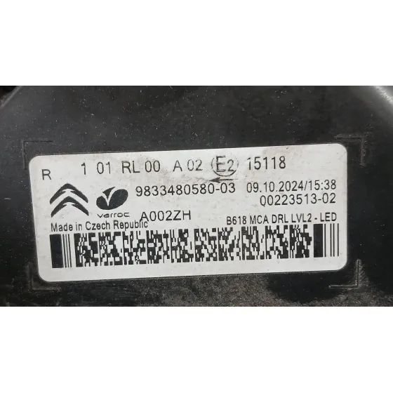 Piloto Delantero Derecho para Citroën C3 Iii (Sx)