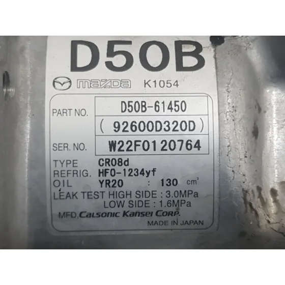 Compresor Aire Acondicionado para Mazda 2 Hatchback (Dl, Dj)