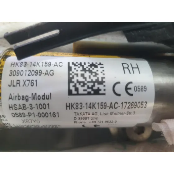 Airbag Cortina Delantero Derecho para Jaguar F-Pace (X761)