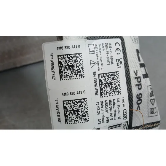 Airbag Lateral Trasero Izquierdo para Audi Q7 (4Mb, 4Mg, 4Mq)