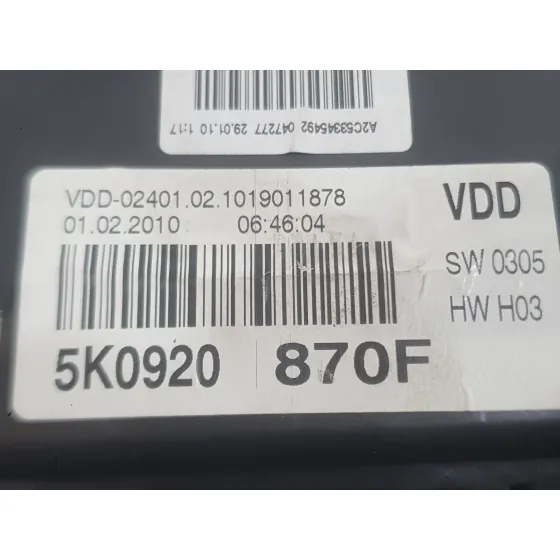 Cuadro Instrumentos para Volkswagen Golf Vi (5K1)