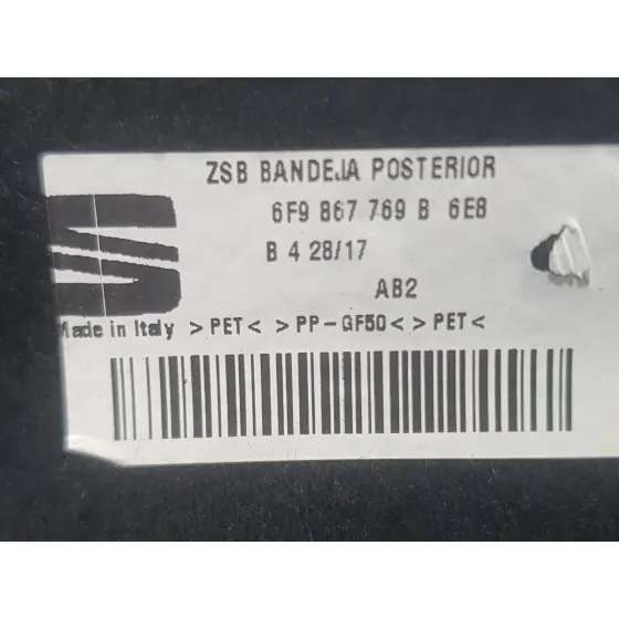 Bandeja Trasera para Seat Arona (Kj7, Kjp)