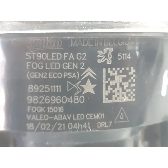 Faro Antiniebla Izquierdo para Peugeot 2008 Ii (Ud_, Us_, Uy_, Uj_, Ur_, Uc_)
